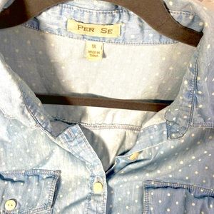 PER SE long sleeve button up